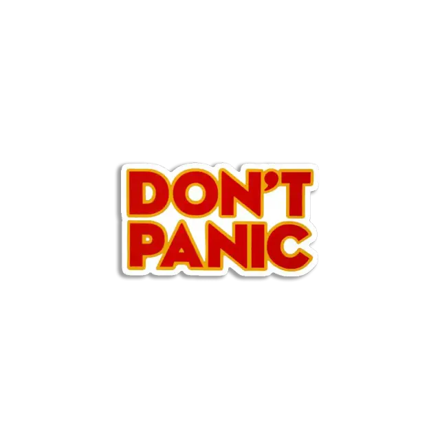 Don't Panic Sticker