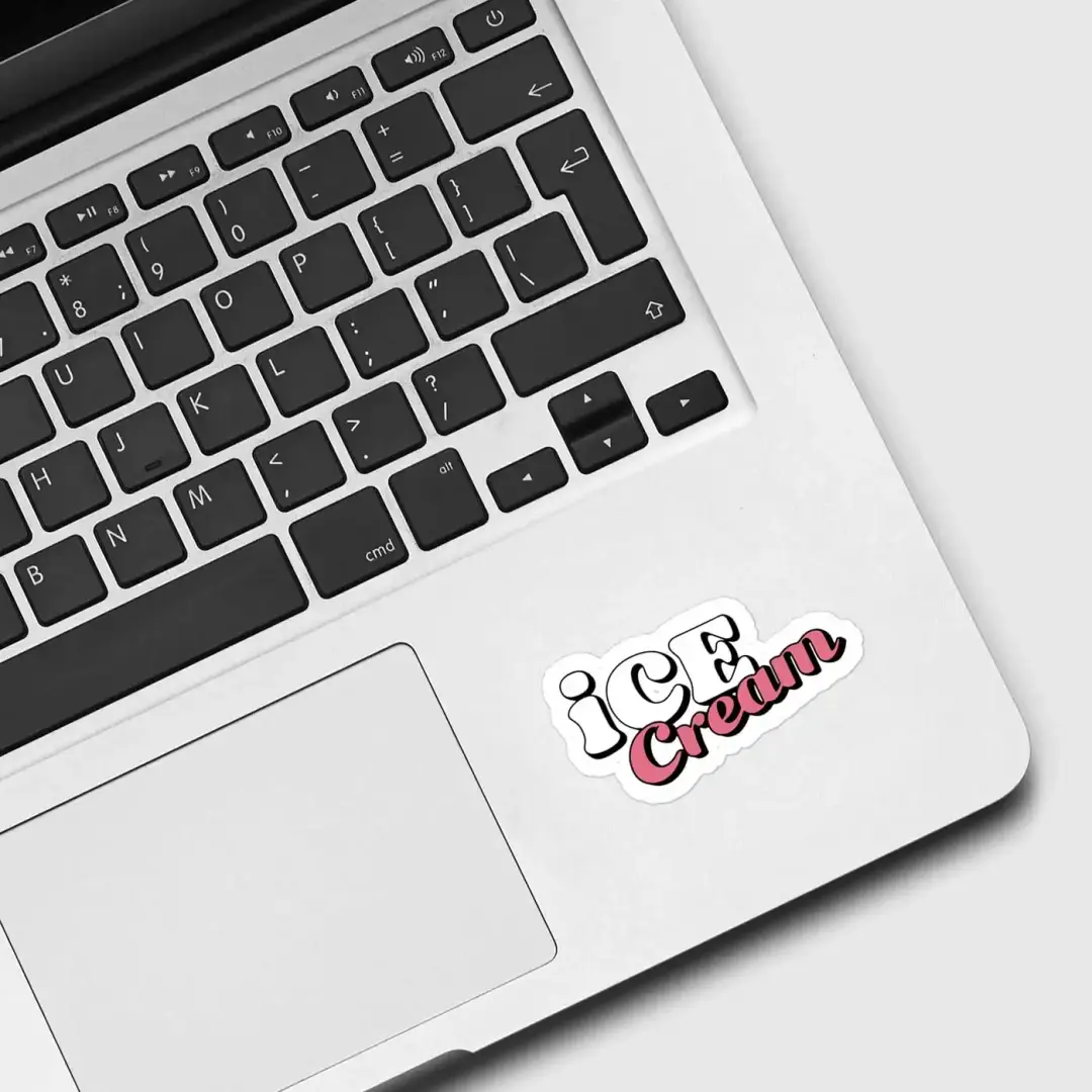 Ice Cream Lettering sticker