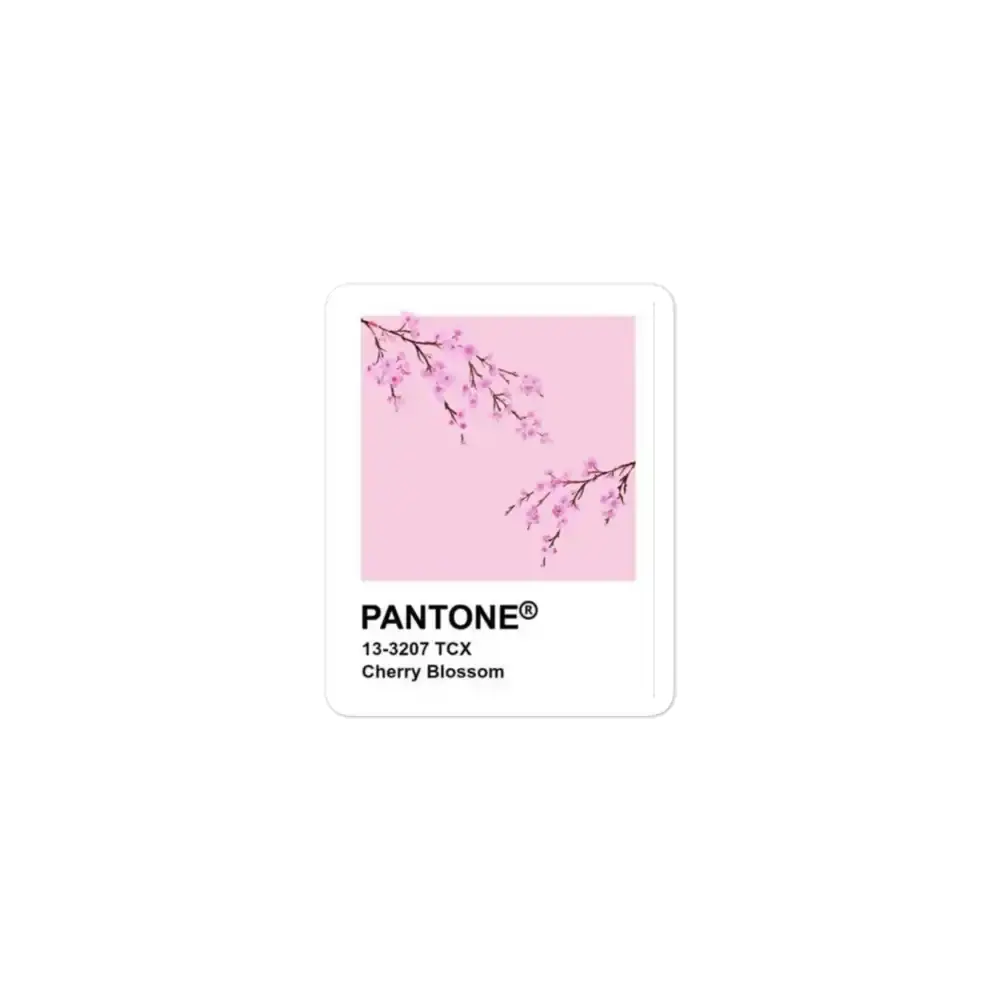 Cherry Blossom Pantone Sticker