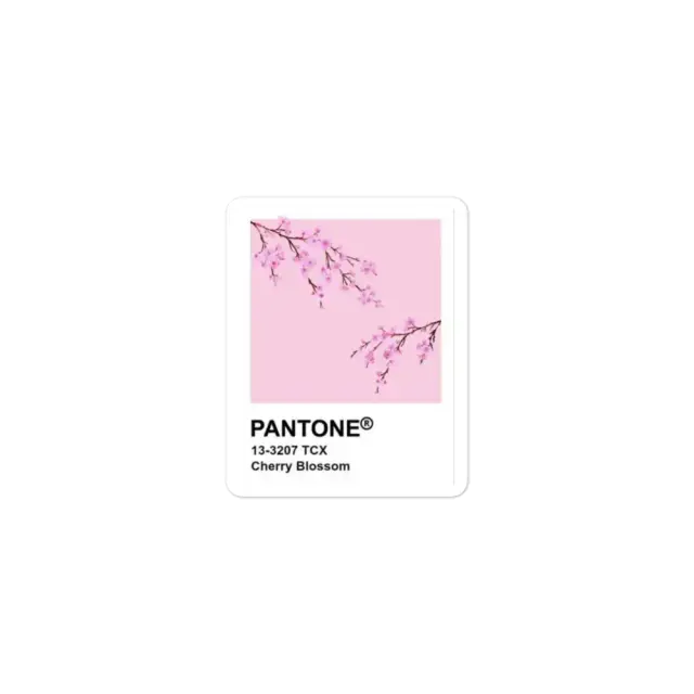 Kirschblüte Pantone Sticker