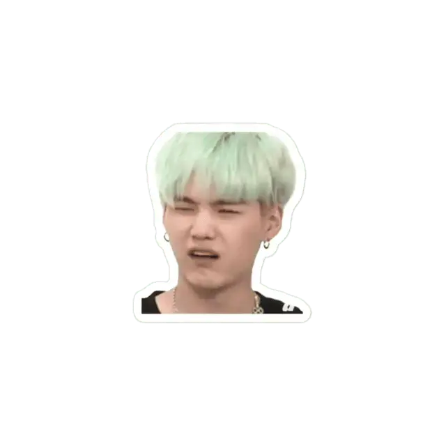 SugaYoongi funny face Sticker