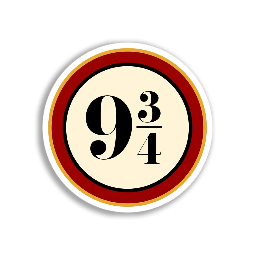 Platform Nine and Three-Quarters Sticker