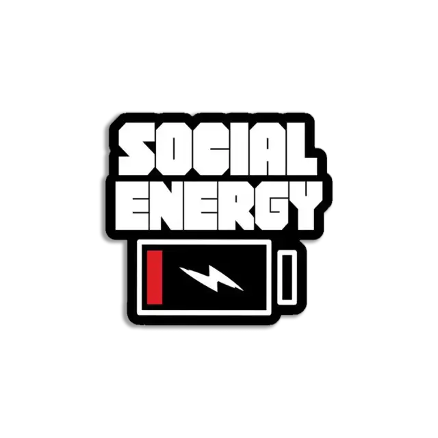 Pegatina Energía social baja