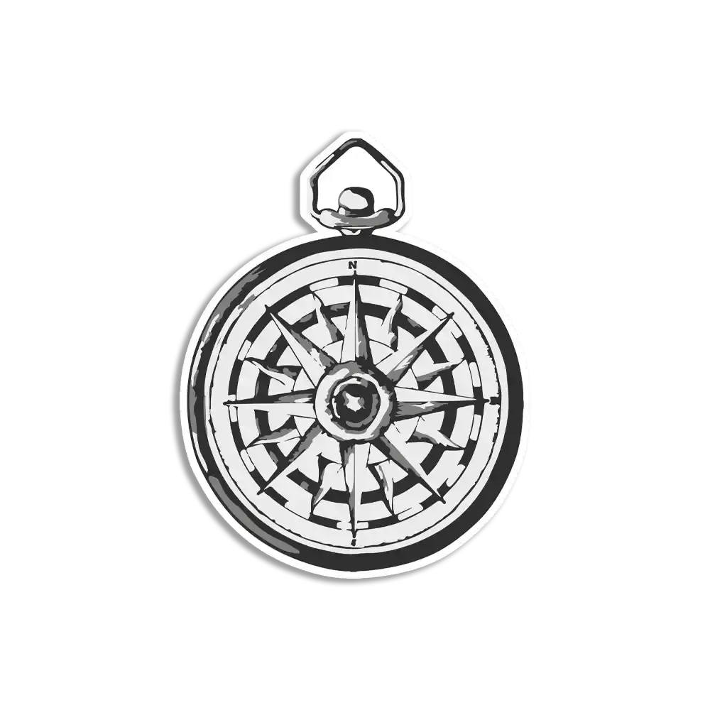 Compass Sticker