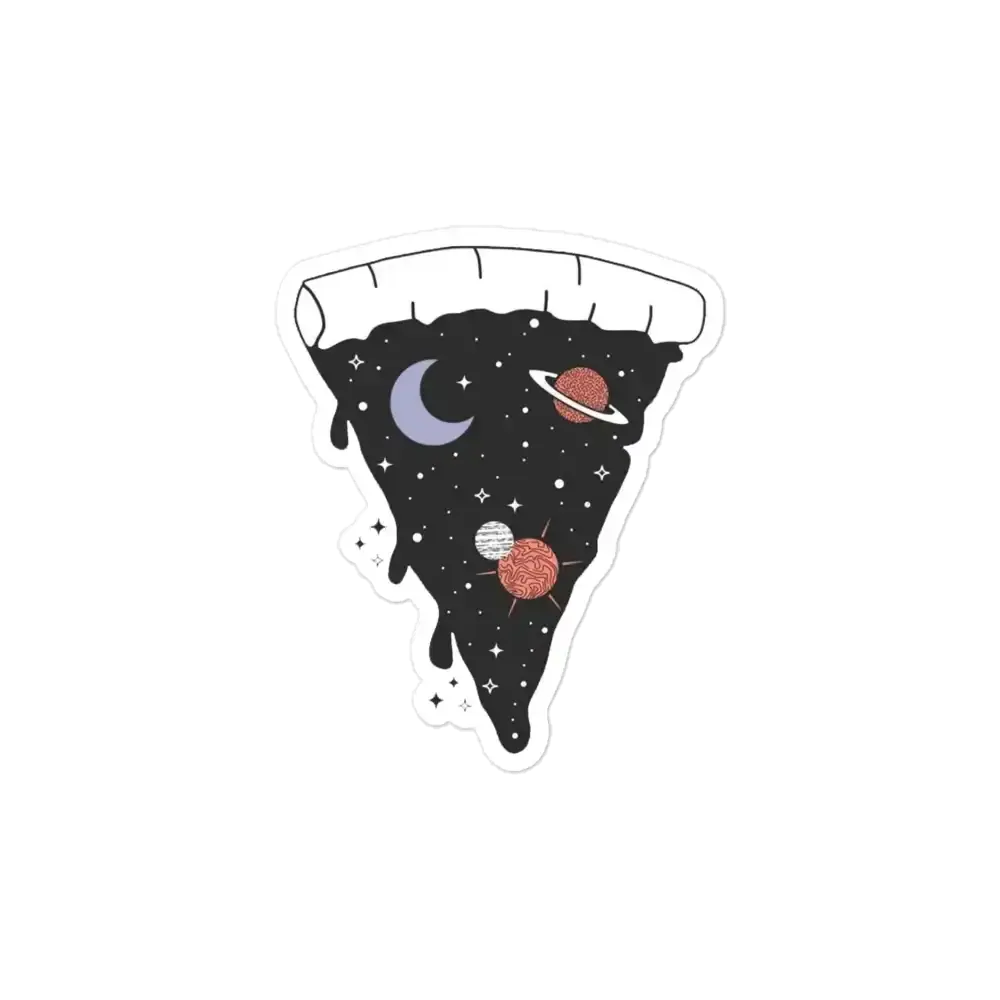 Pizza Space Sticker