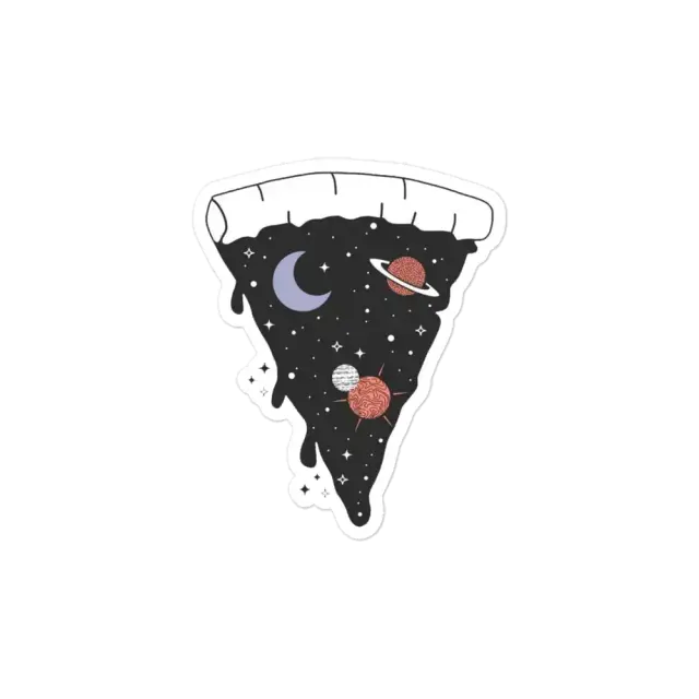 Pizza Space Sticker