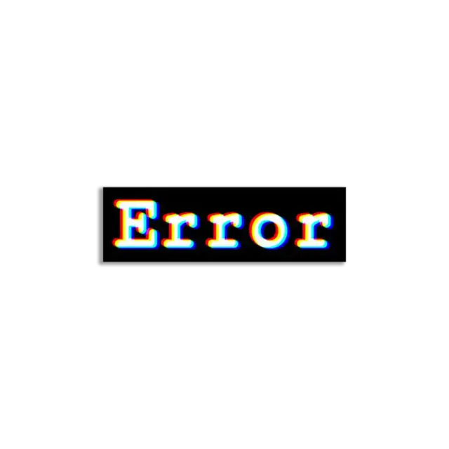 Error Sticker