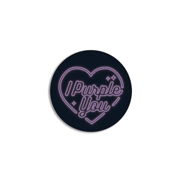 Pegatina I purple you