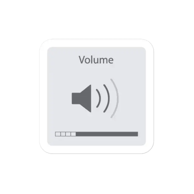Mac OS Volume Indicator Sticker