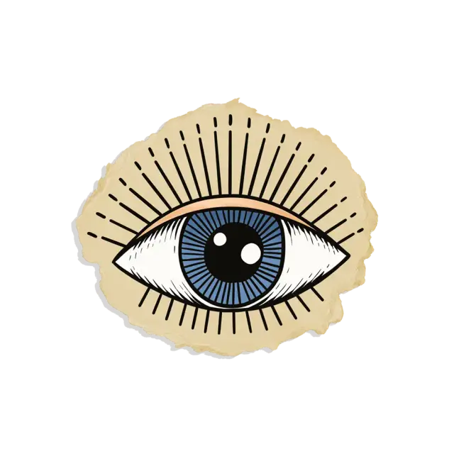 Retro-Auge Sticker