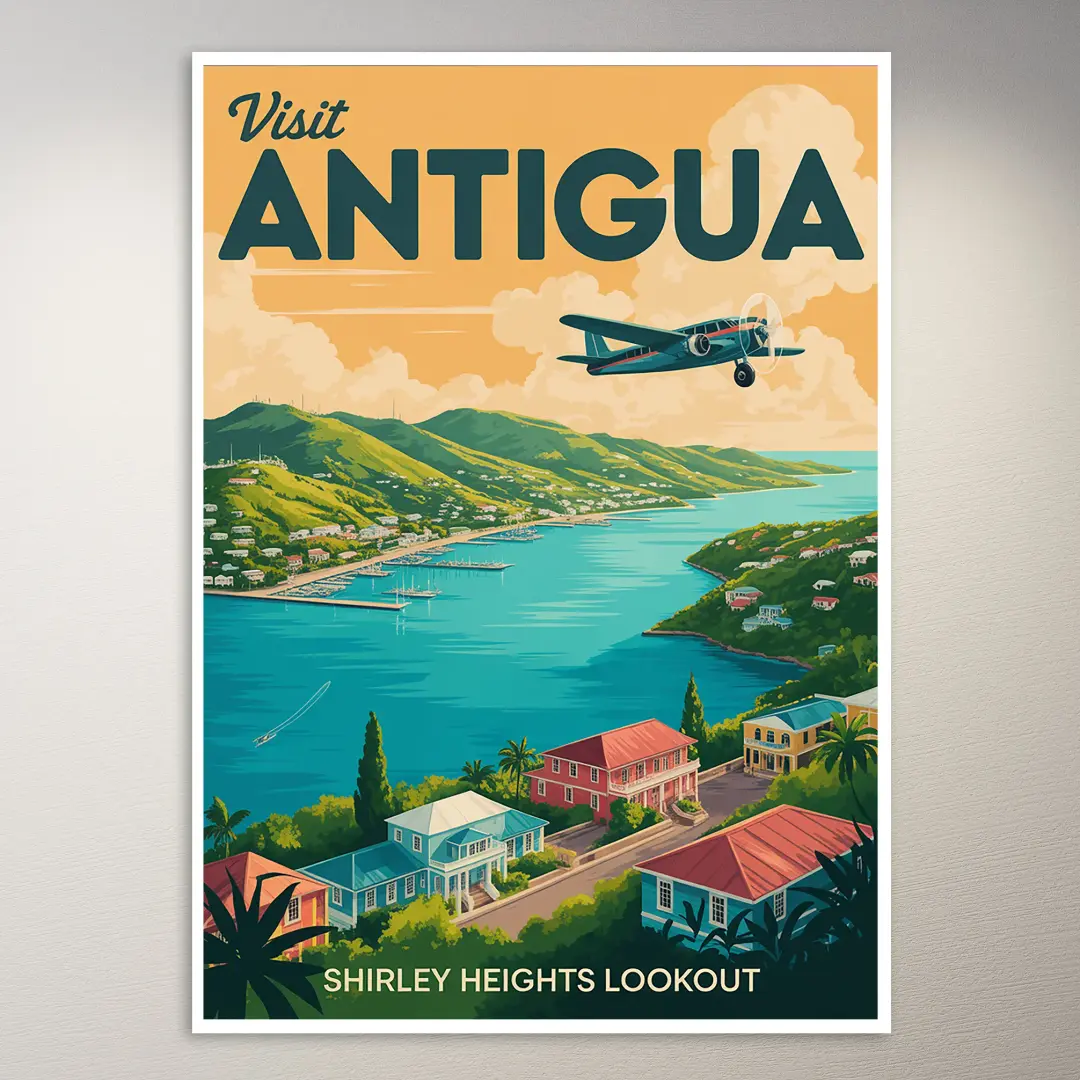 Antigua Reiseposter
