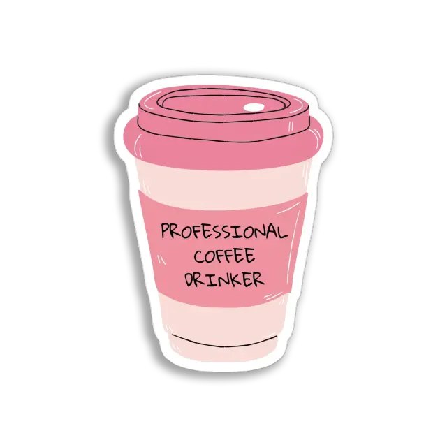 Professional Coffee Drinker Sticker