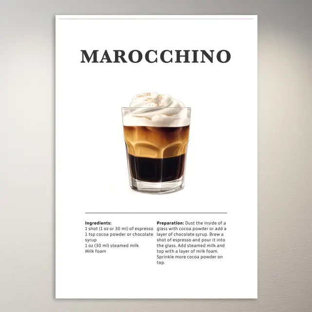 Marocchino Coffee Drink Poster
