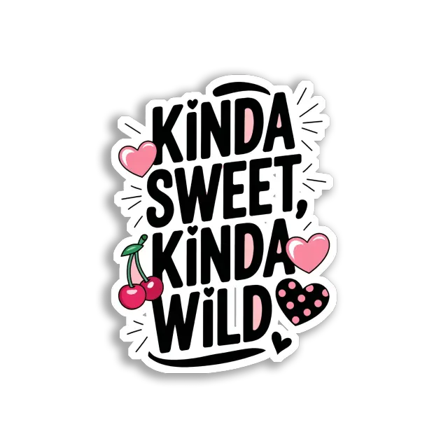 Ein bisschen süß, ein bisschen wild Sticker