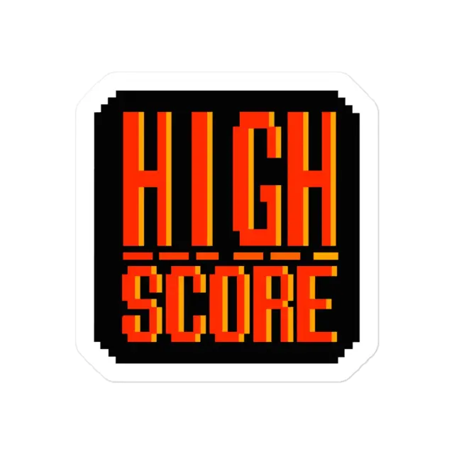 Pixel High Score Sticker
