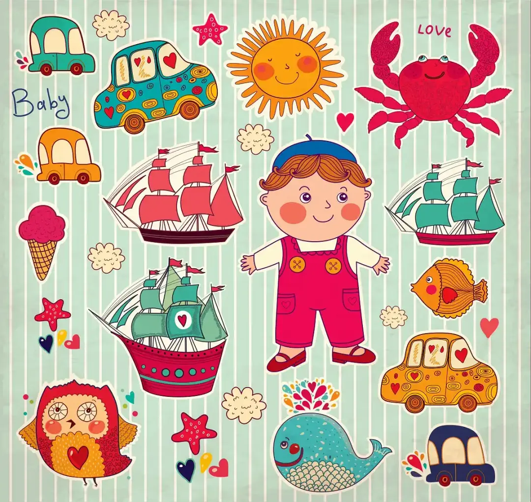 Happy Birthday Boy Stickers