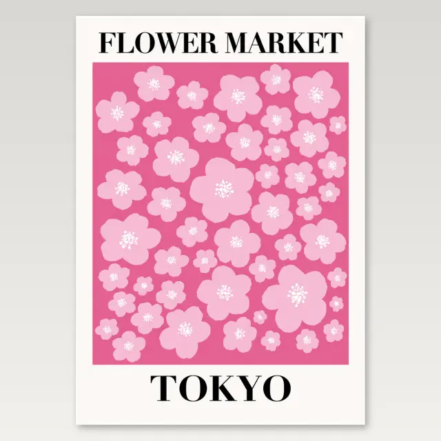 Tokyo 花市 A4 海報