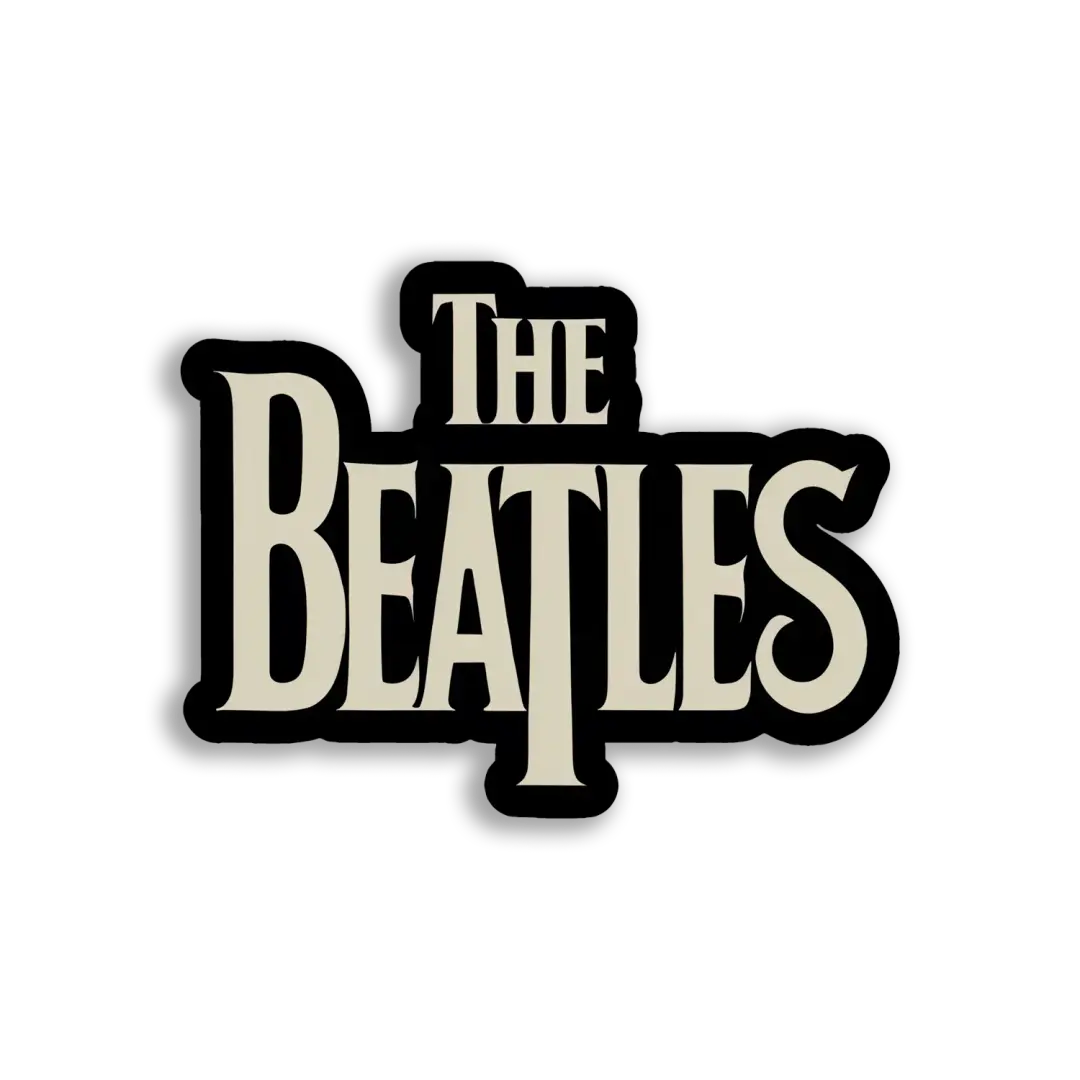 The Beatles Logo Sticker Image Sticker