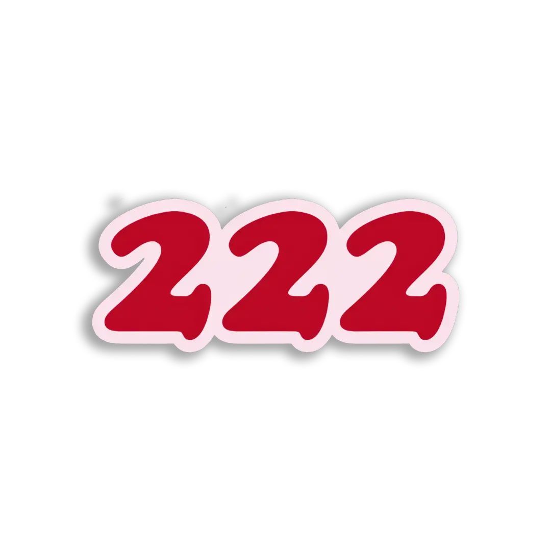 Angel Number 222 Sticker