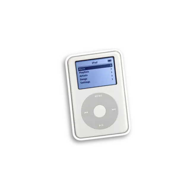 Blue iPod Sticker