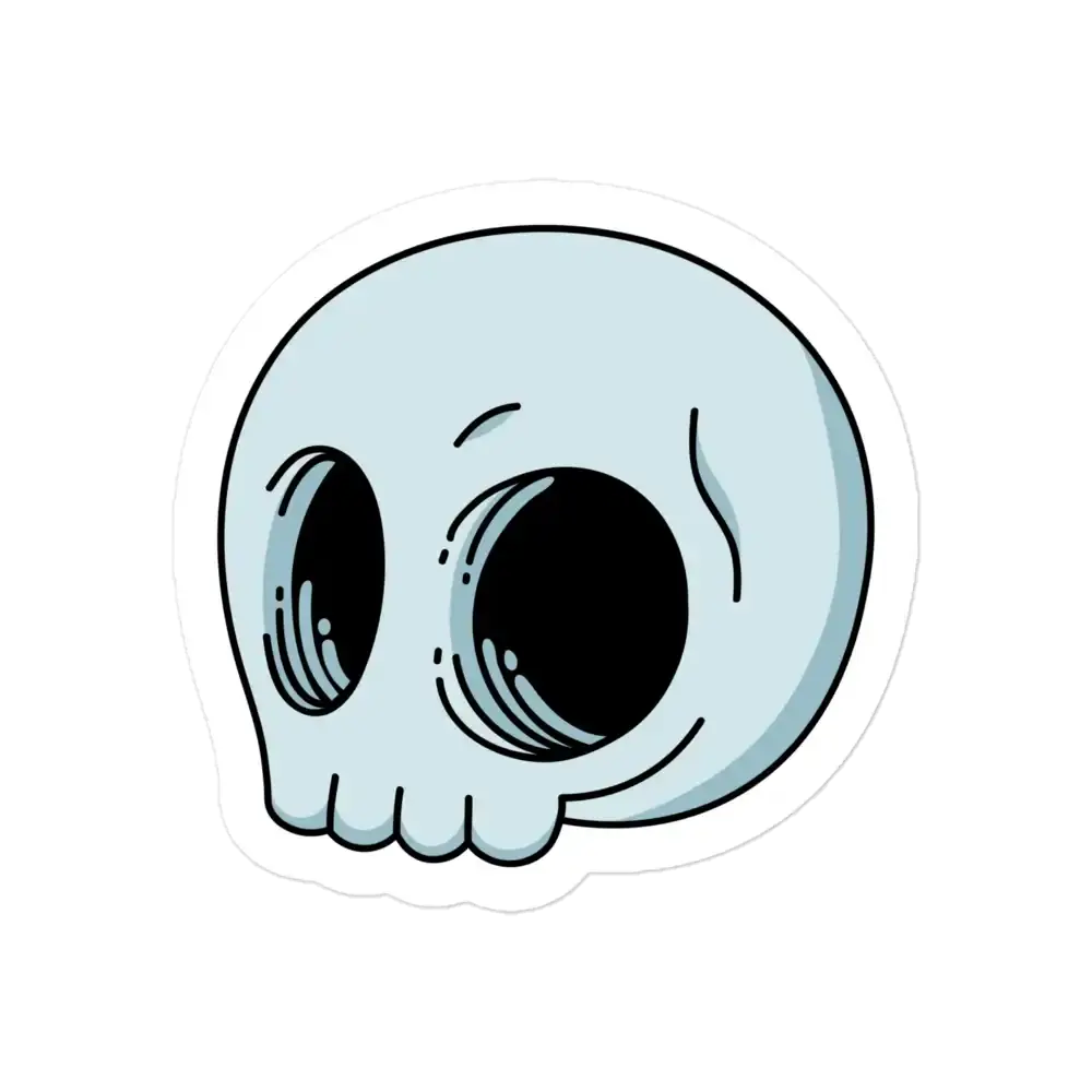 Cartoon-Totenkopf Sticker