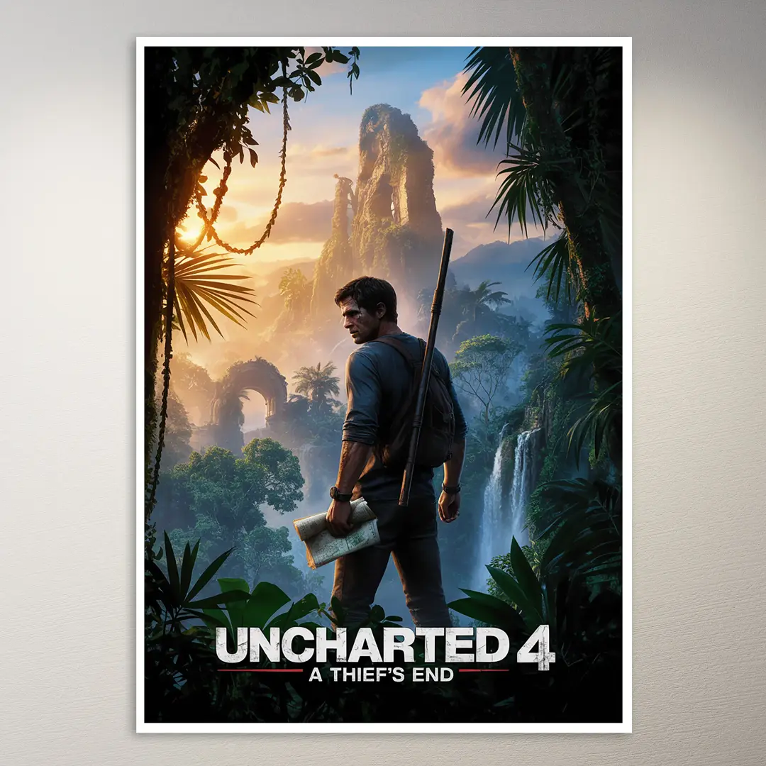 Uncharted 4 A Thief's End Poster