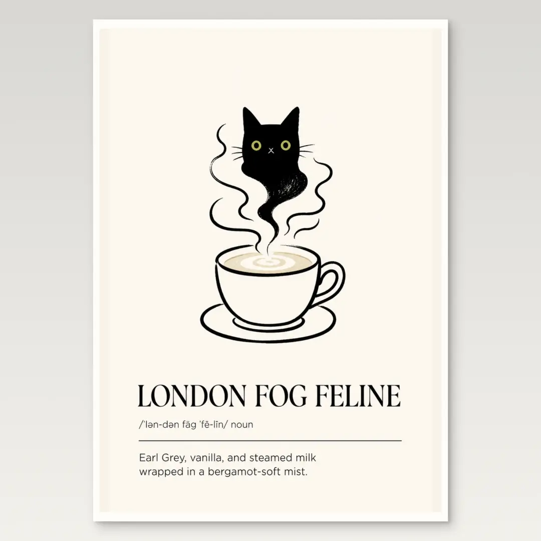 London-Fog-Katze Poster