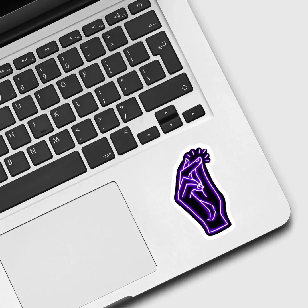 Neon-Fingerschnipsen Sticker