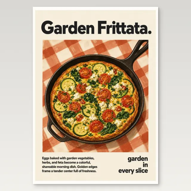 Gemüse-Frittata-Poster