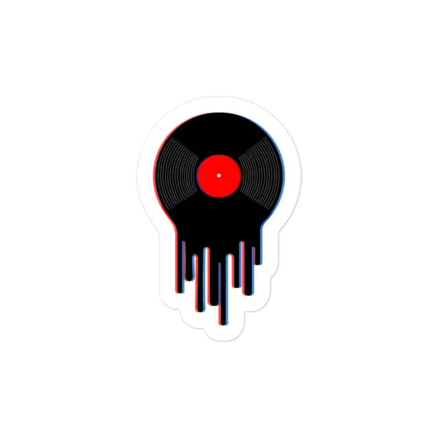 Drip Vinyl Record Sticker