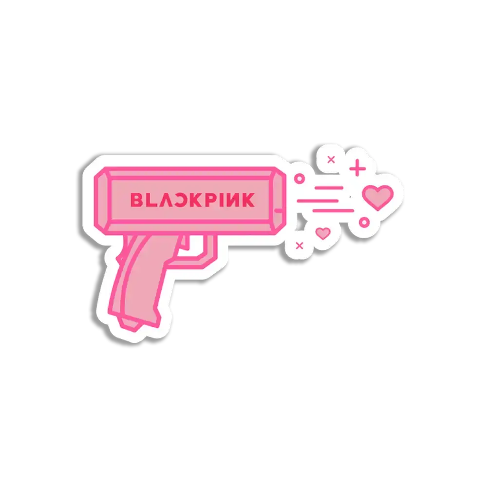 BlackPink Pink Gun Sticker