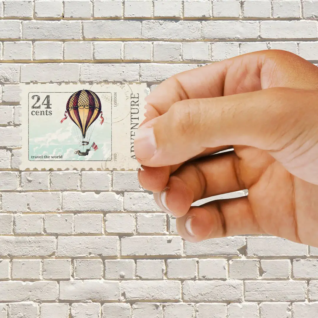 Vitnage Balloon Stamp Journal Sticker