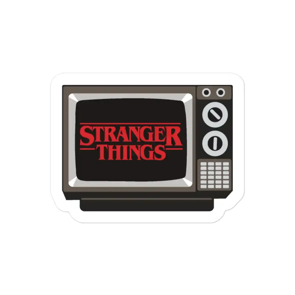 Retro TV Stranger Things Sticker