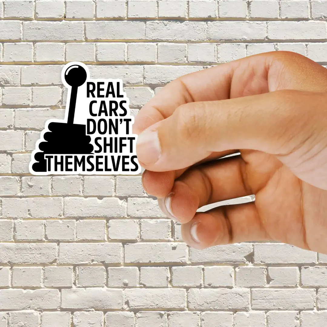 Schaltgetriebe-Spruch Sticker