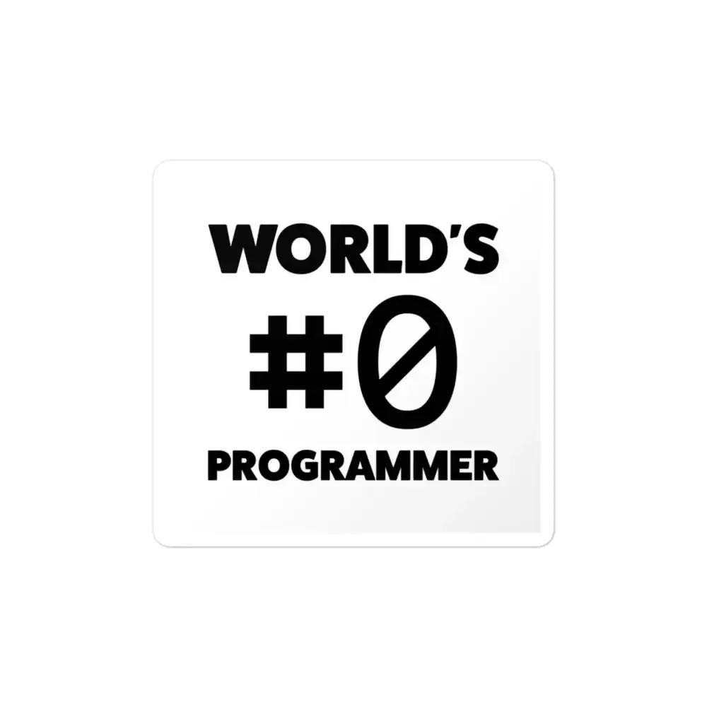 Weltbester Programmierer Nr. 1 Sticker
