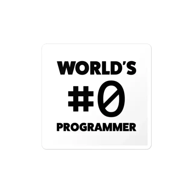 World's No #1 Programmer Sticker