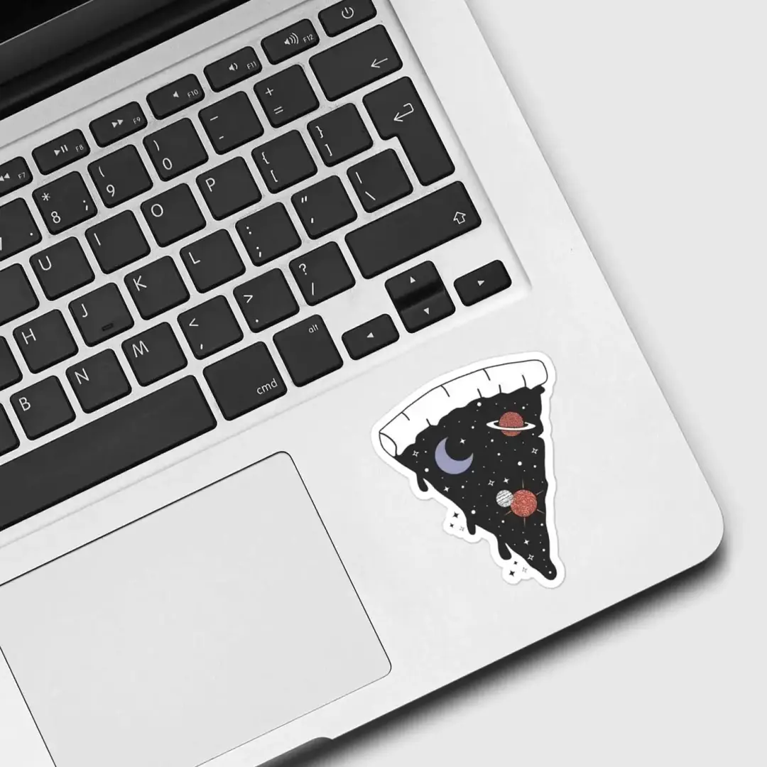 Pizza Space Sticker