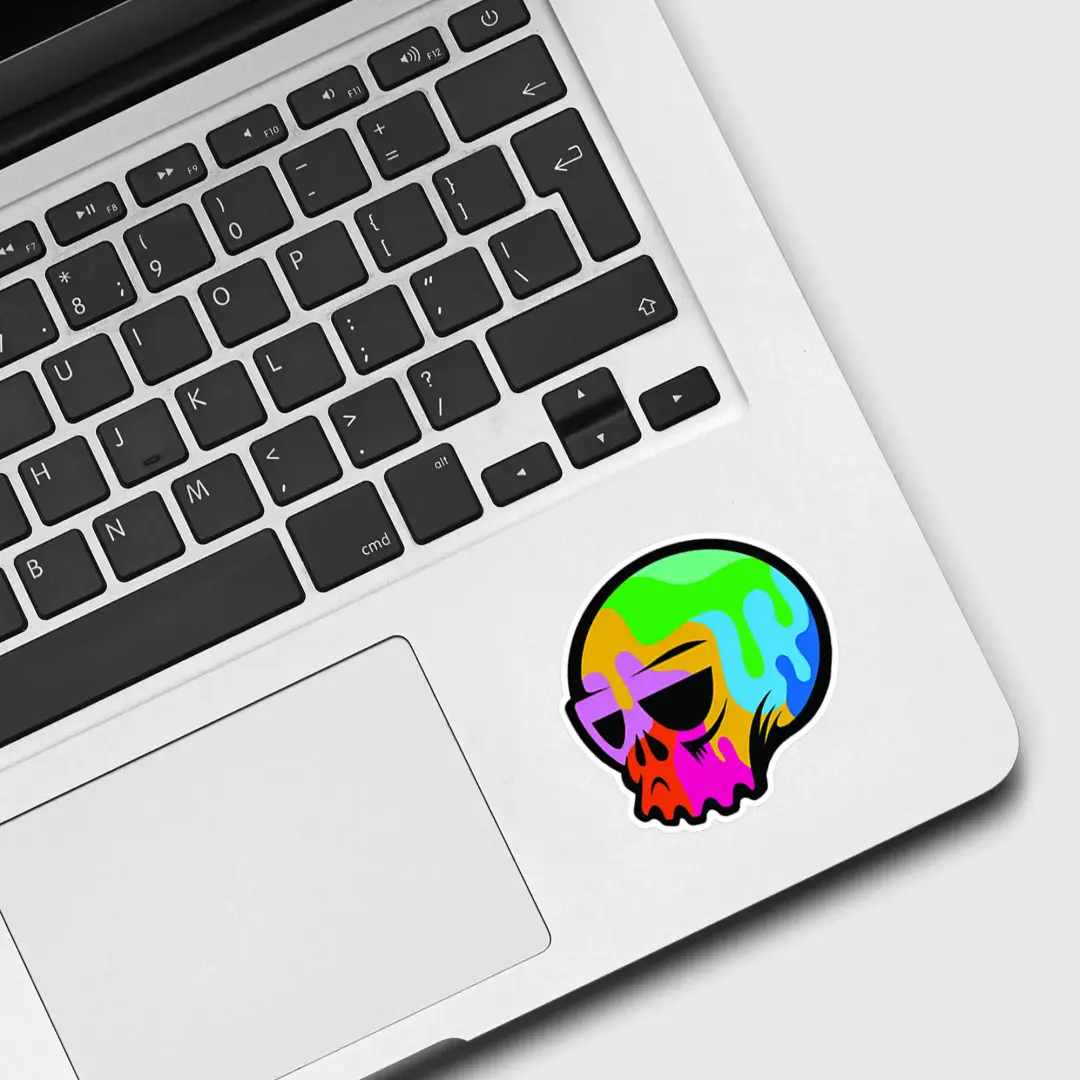 Colorful Skull Sticker