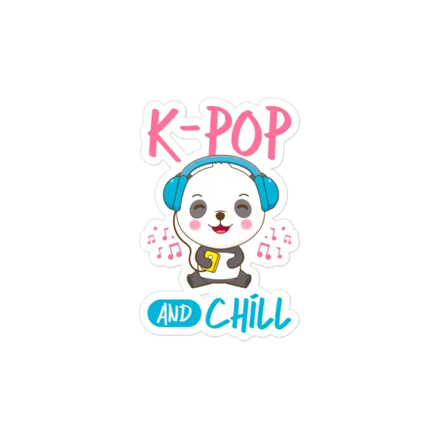 K-Pop and Chill niedlicher Sticker