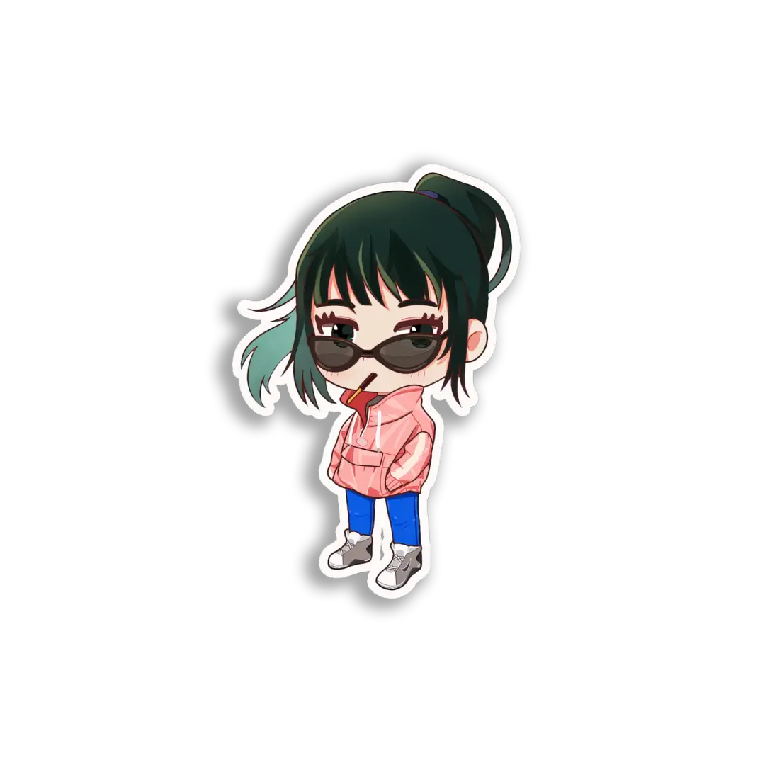 ملصق Chibi فتاة أنمي رائعة