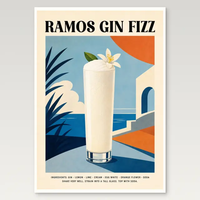 ملصق فني Ramos Gin Fizz