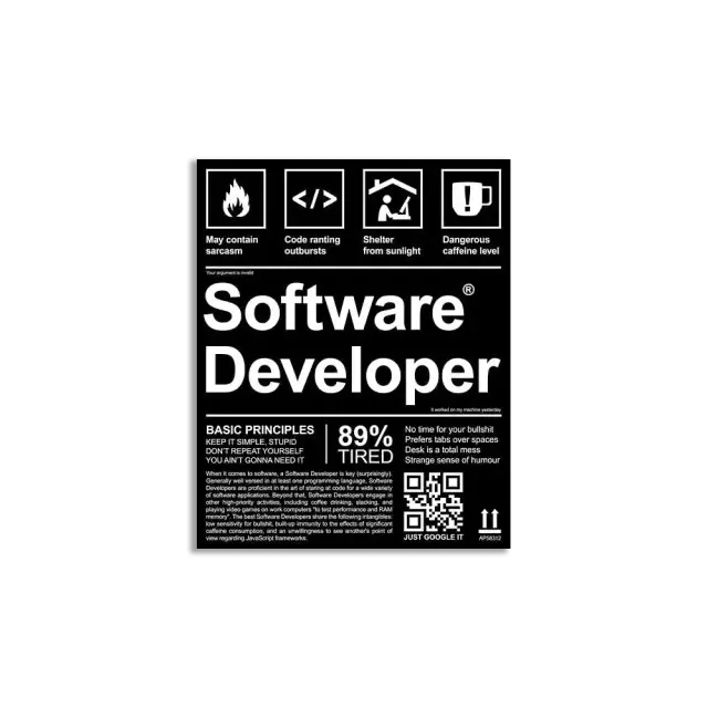 Software Developer Sticker