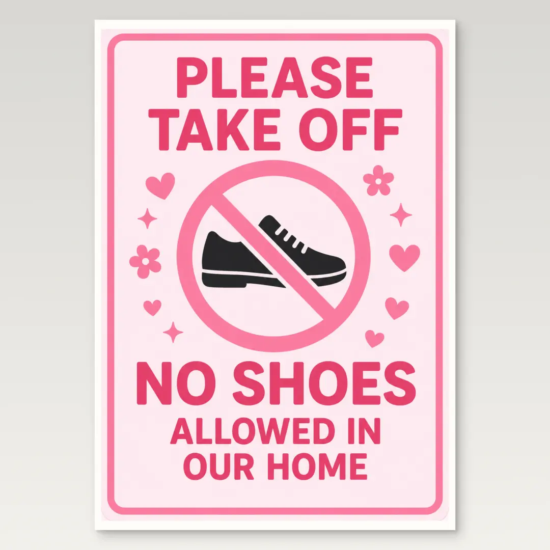 No Shoes Allowed Poster