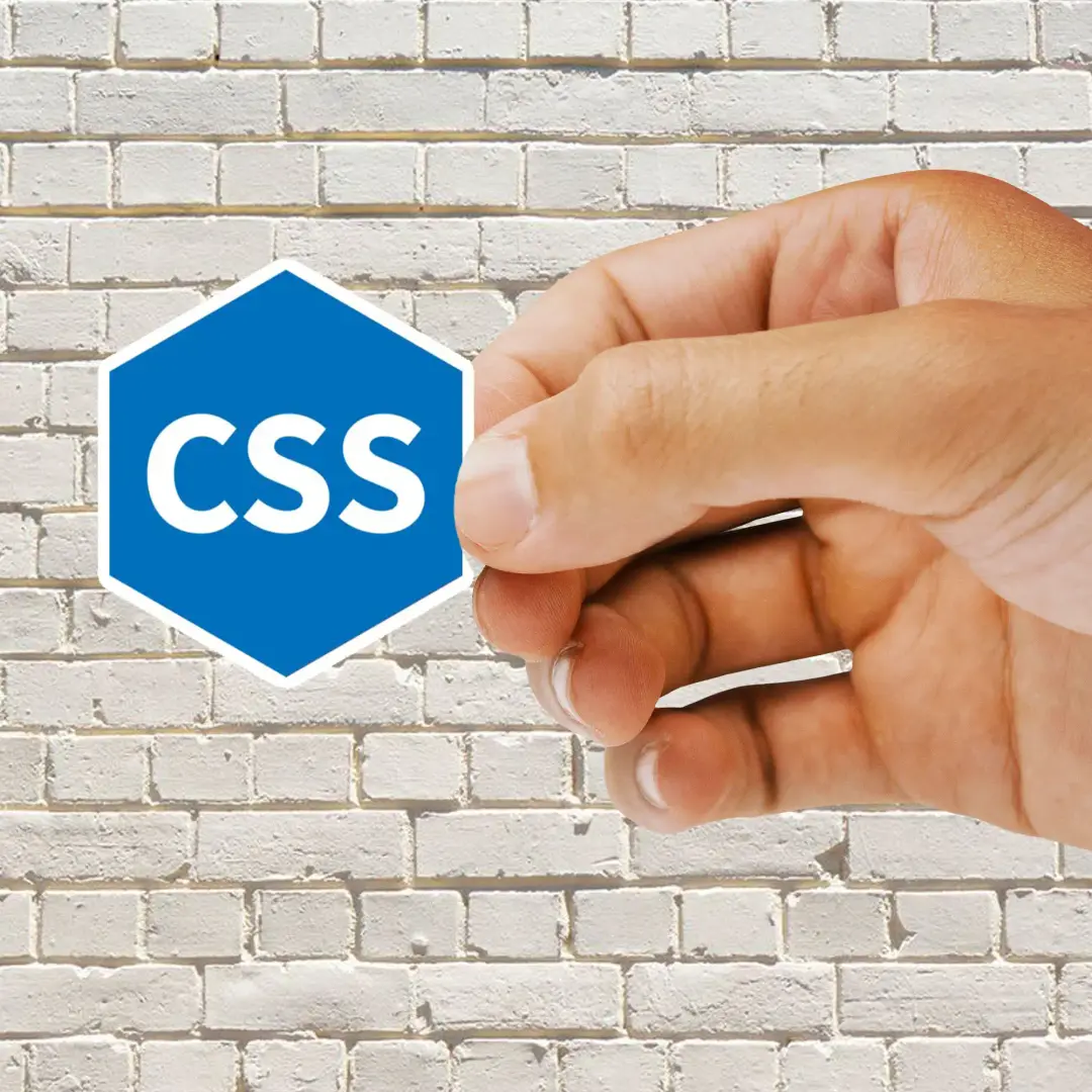 ملصق CSS سداسي أبيض