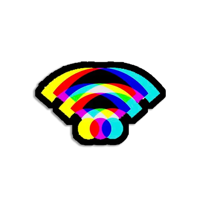 Neon Wifi Sticker
