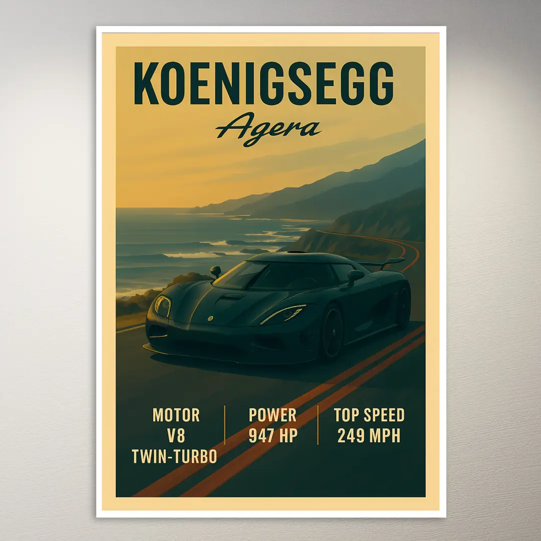Koenigsegg Agera Roadster Poster