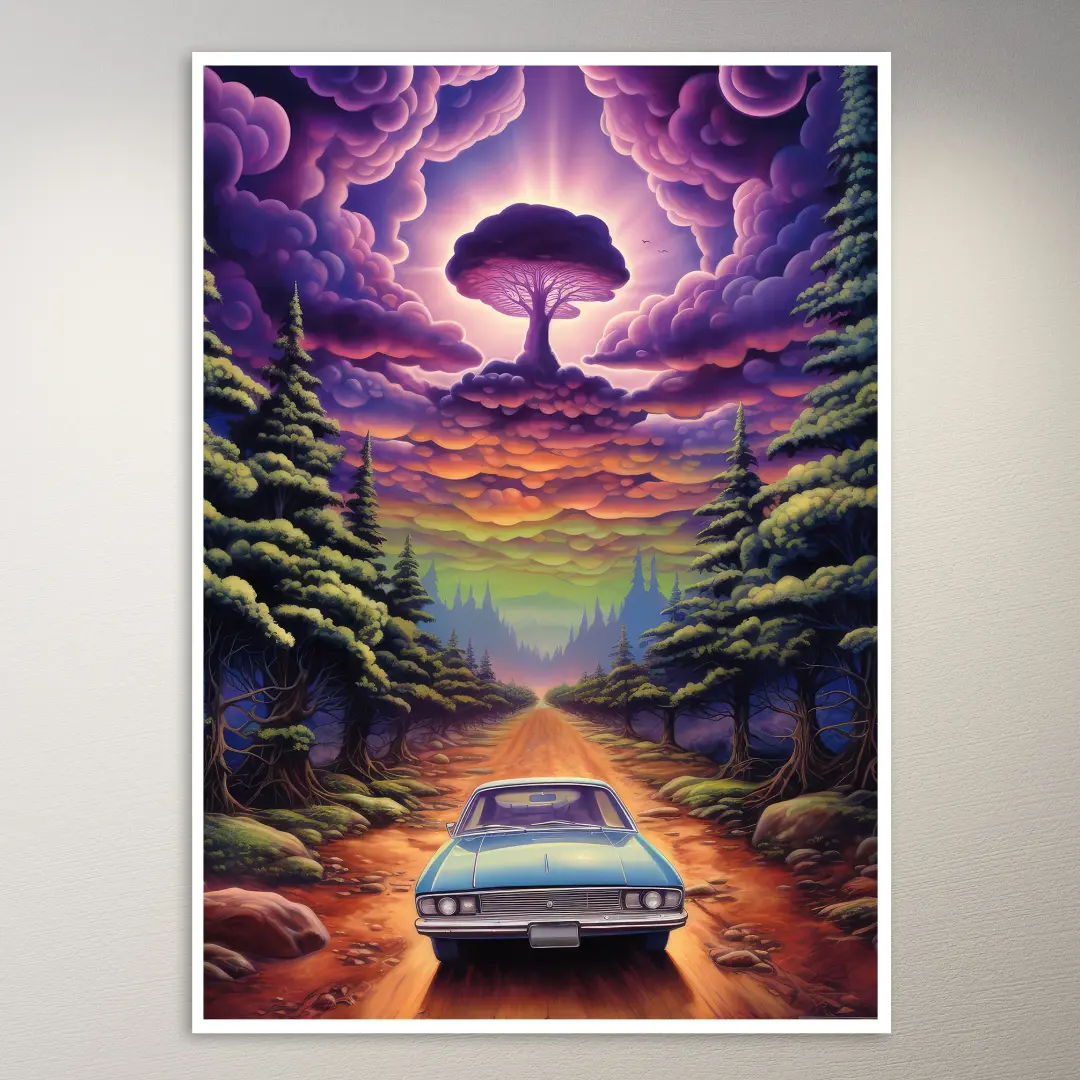 Póster de arte psicodélico