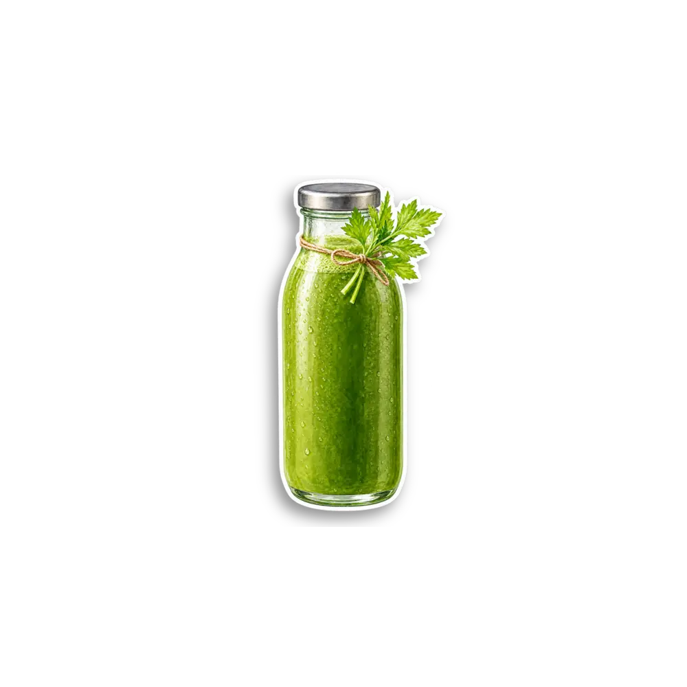 Grüner Saft Sticker