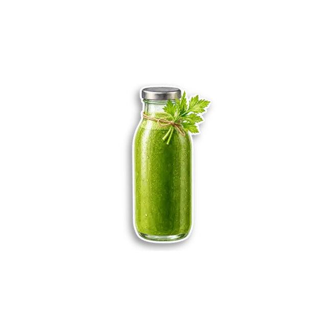 Grüner Saft Sticker