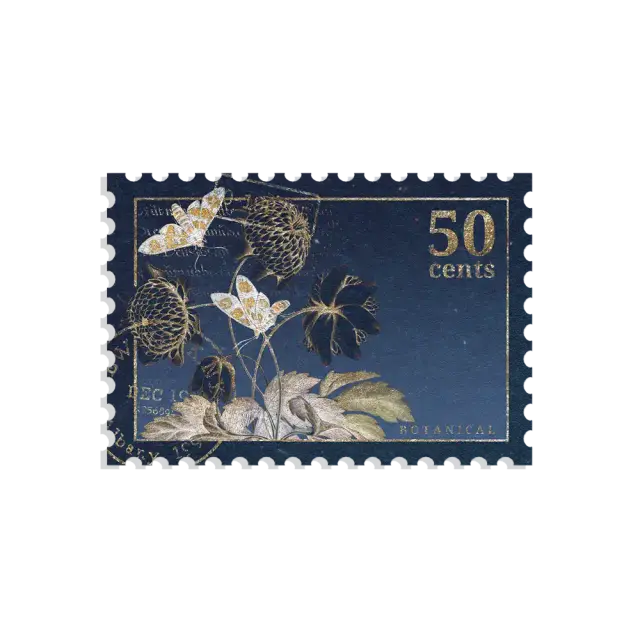 Botanik-Briefmarke Sticker